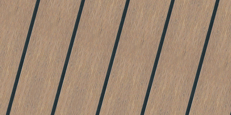 Ash Black synthetic teak finish