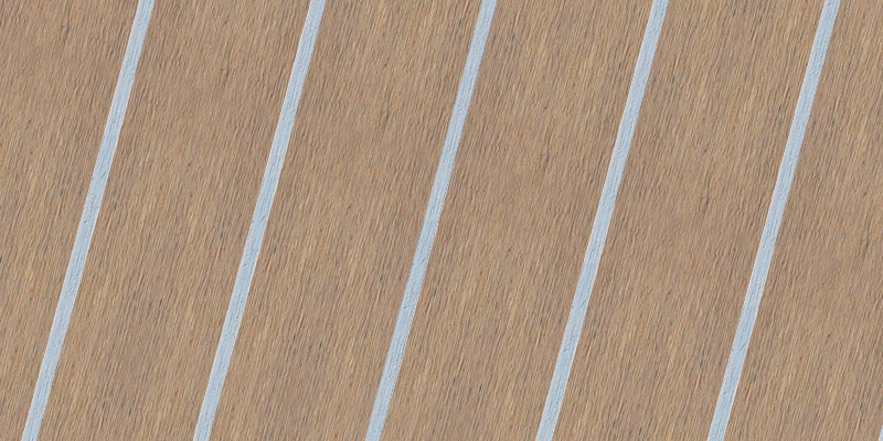 Ash Silver synthetic teak finish