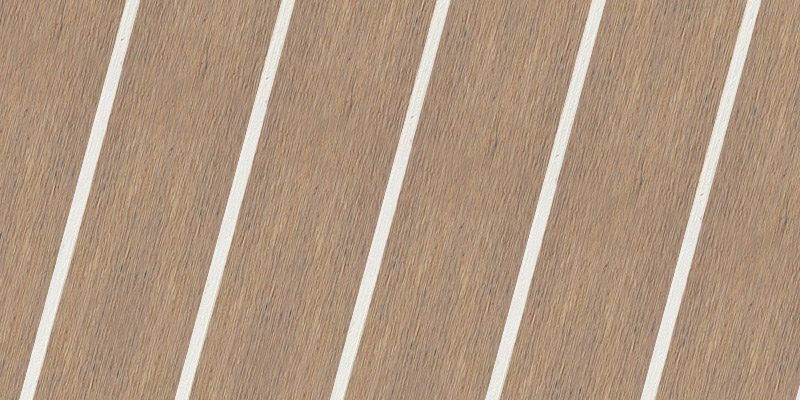 Ash White synthetic teak finish