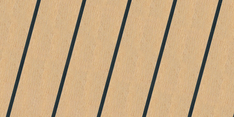 Mediterranean Black synthetic teak finish