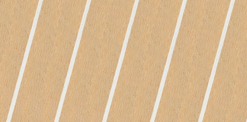 Mediterranean White synthetic teak finish