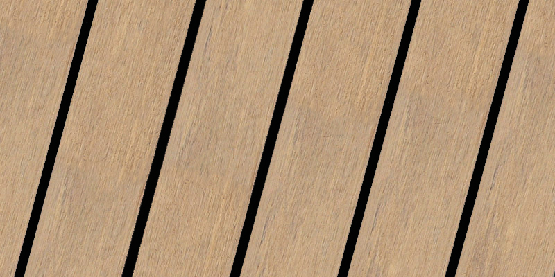 Modern Black synthetic teak finish