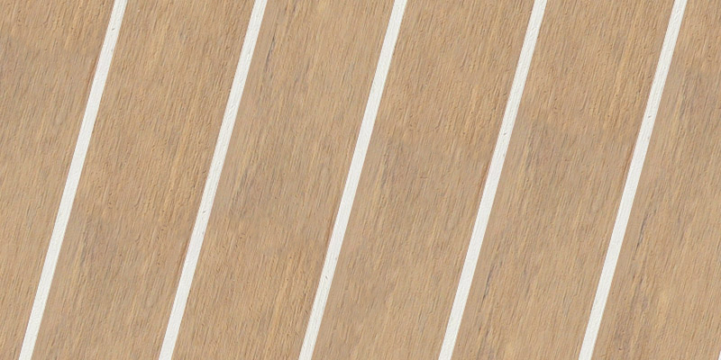 Modern Ivory synthetic teak finish