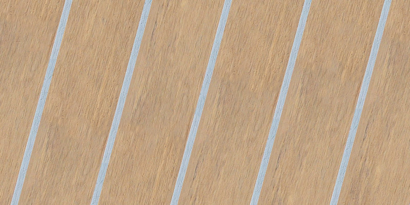 Modern Silver synthetic teak finish