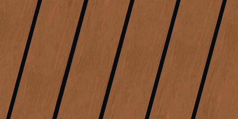 New Classic Black synthetic teak finish
