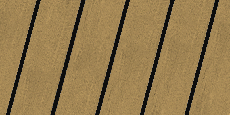 Sandstone Black synthetic teak finish