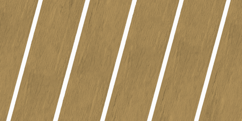 Sandstone White synthetic teak finish