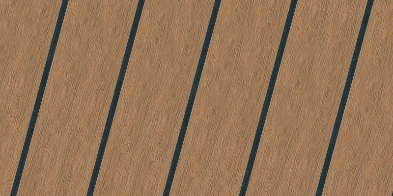 Traditional Black synthetic teak finish