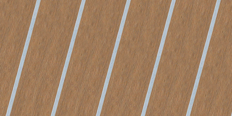 Traditional Silver synthetic teak finish