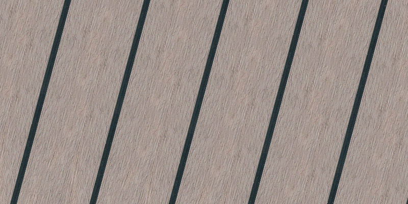 Weathered Black synthetic teak finish