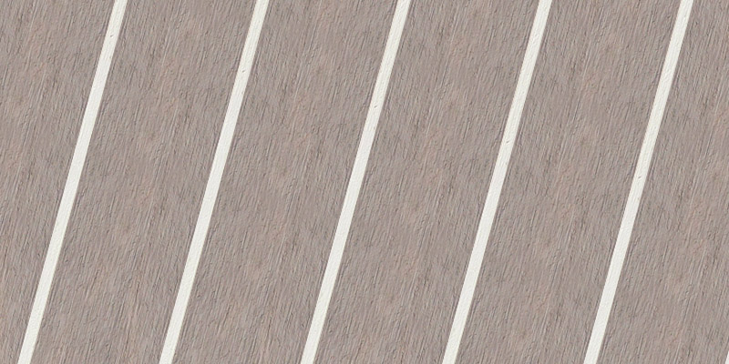Weathered White synthetic teak finish